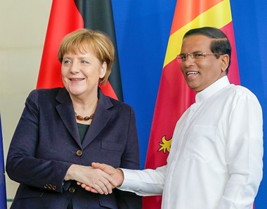 Merkel Sirisena