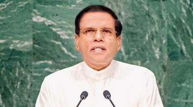 pres. maithri at UN