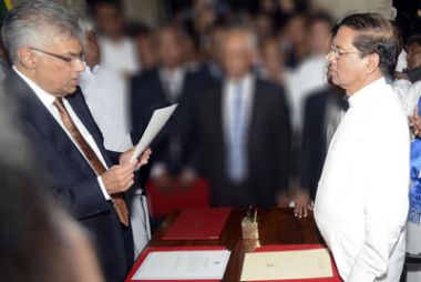 ranil sworn maithree