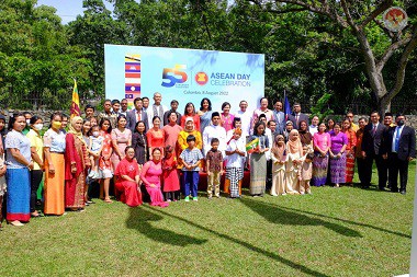 Medienmitteilung - Außenminister Aruni Wijewardane nimmt an den Feierlichkeiten zum 55. ASEAN-Tag in Colombo teil