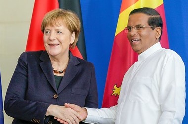 Merkel Sirisena